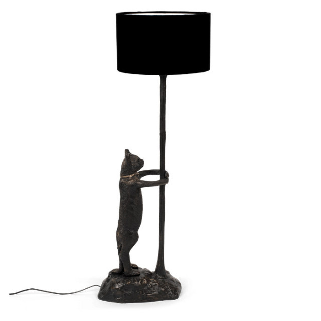 Lampadar negru din metal 108 cm No Girlfriend No Problem Bold Monkey