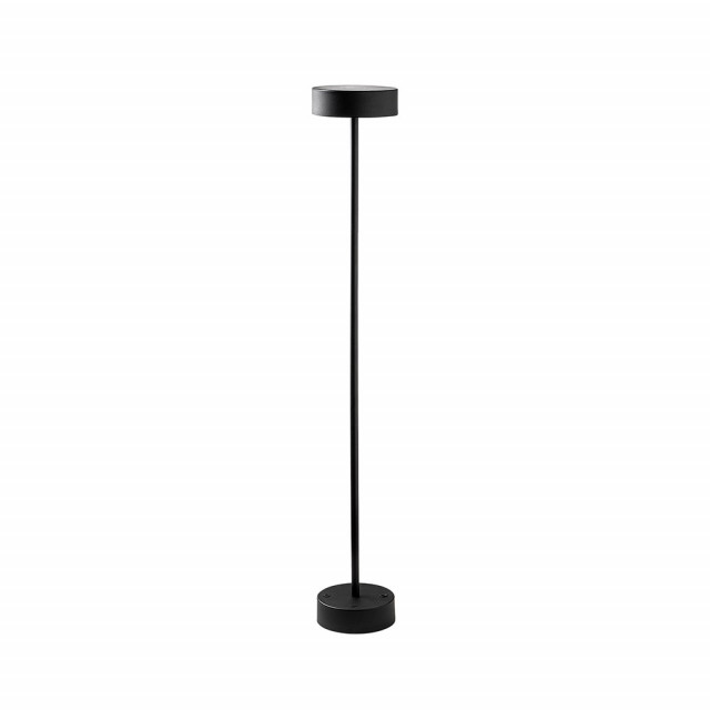 Lampadar negru din metal cu LED 111 cm Keyf The Home Collection