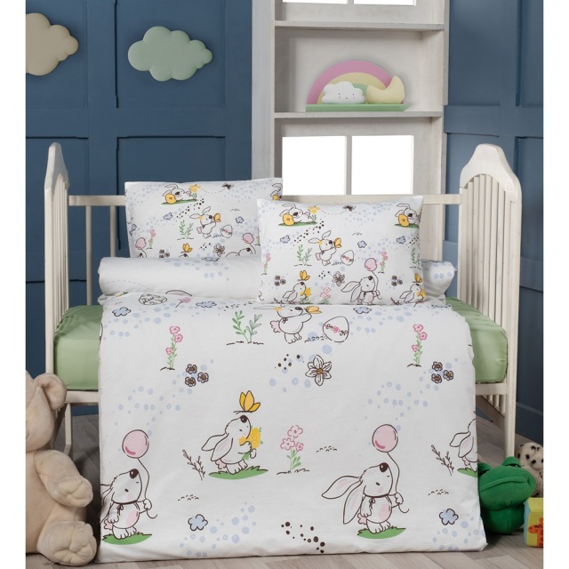 Lenjerie pat multicolora din bumbac Alice The Home Collection