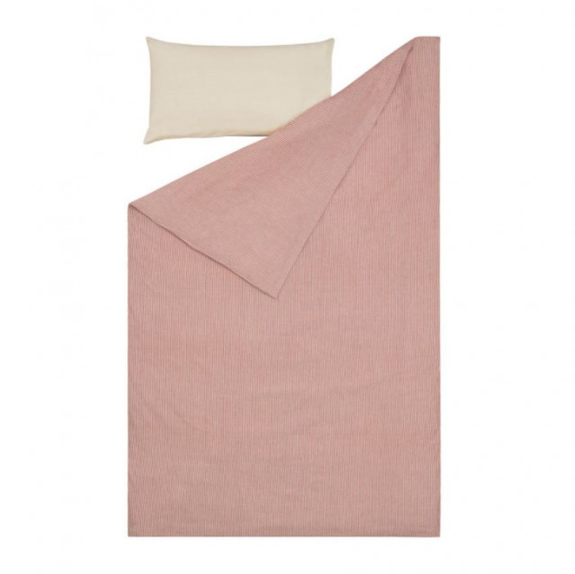 Lenjerie pat rosie din bumbac organic 70x140 cm Giorgii Kave Home
