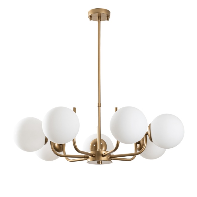 Lustra aurie din metal cu 7 becuri Antler The Home Collection