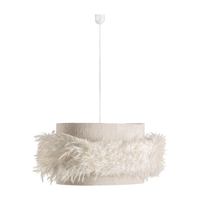 Lustra crem/maro din fibre naturale Deny Vical Home