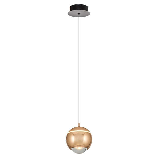 Lustra galbena din sticla cu LED Avy The Home Collection