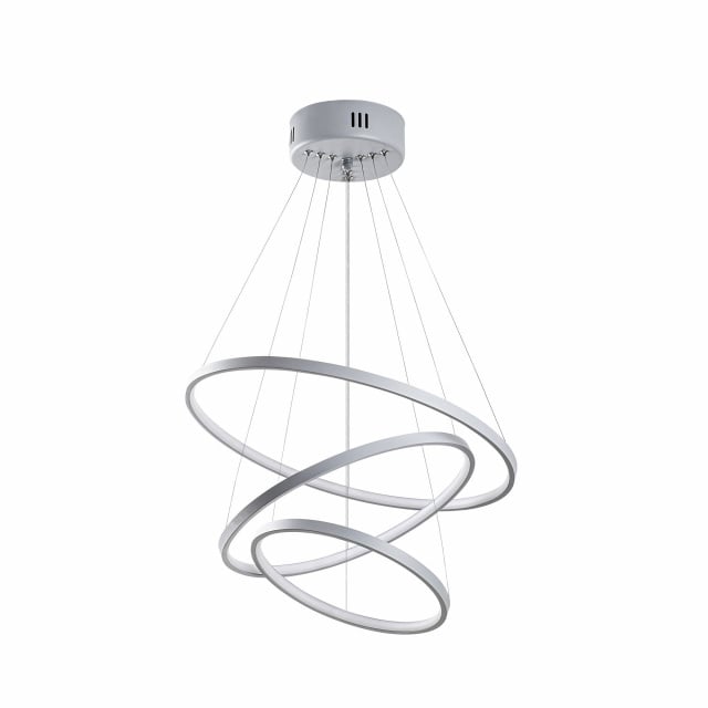 Lustra gri din metal cu LED Simit The Home Collection