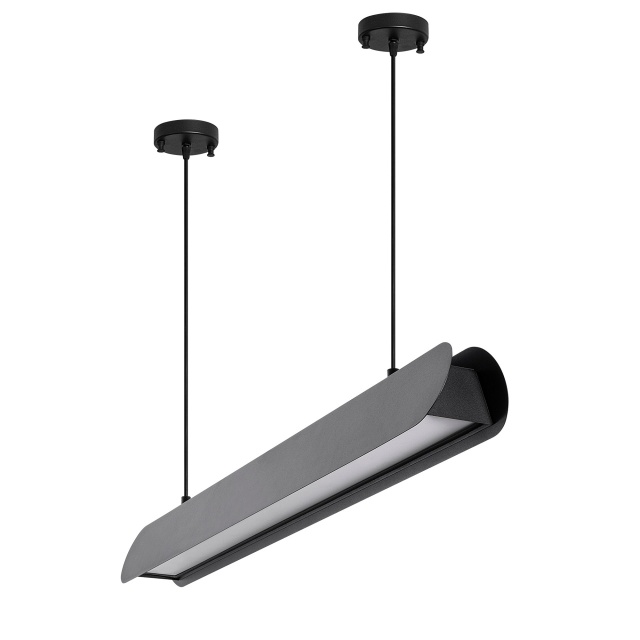 Lustra neagra din metal cu LED Ens The Home Collection