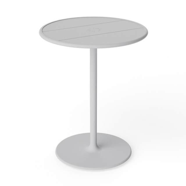 Masa bistro exterior gri deschis din metal 60 cm Fred's Fatboy