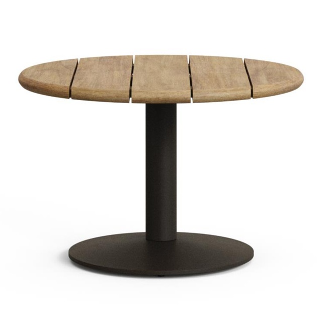 Masa de cafea exterior maro/verde din lemn 70 cm Esilda Kave Home