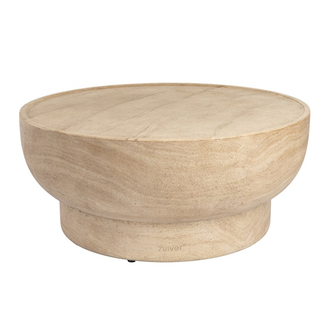 Masa de cafea maro din fibre 80 cm Noble Zuiver