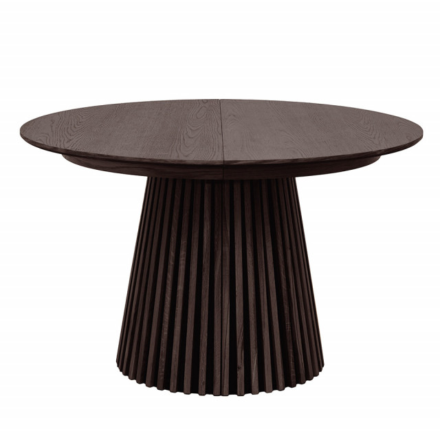 Masa dining extensibila maro inchis din lemn 120(200) cm Valhalla The Home Collection