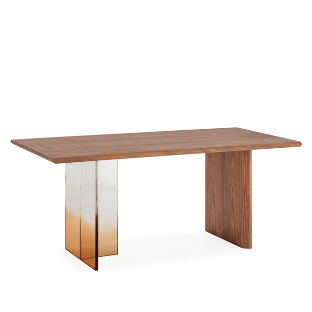 Masa dining maro/ transparenta 95x180 cm Knox Thai Natura