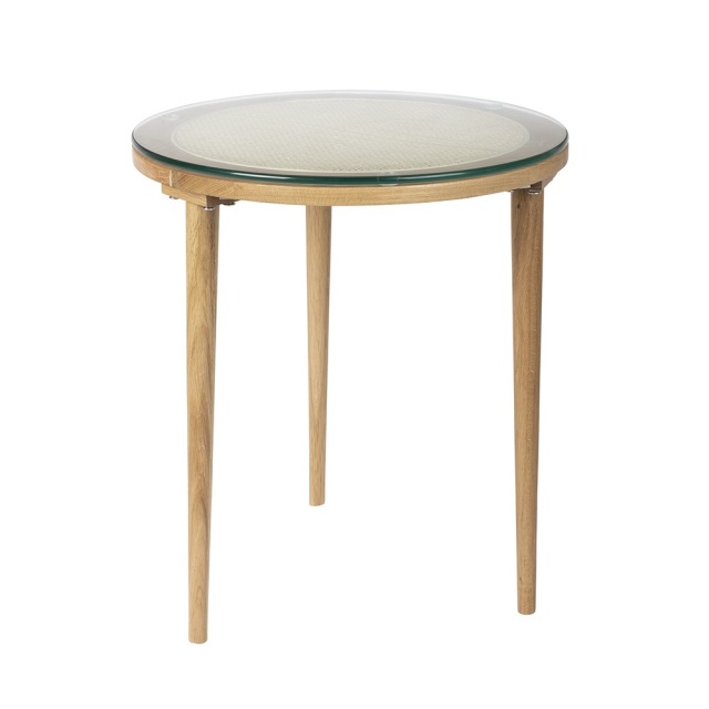 Masa laterala maro din ratan 45 cm Haru The Home Collection