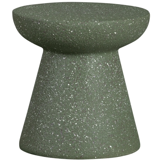 Masa laterala verde oliv din piatra 30 cm Emily Woood