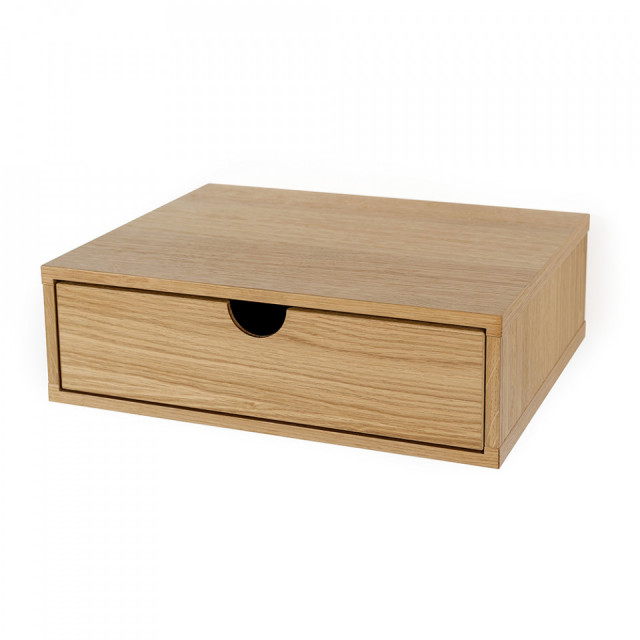 Noptiera pentru perete maro Farsta Woodman