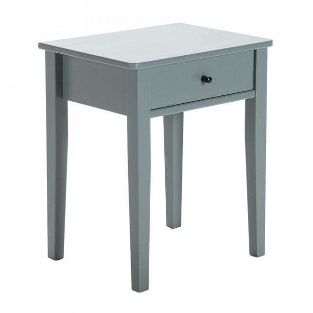 Noptiera verde petrol din lemn Bart The Home Collection