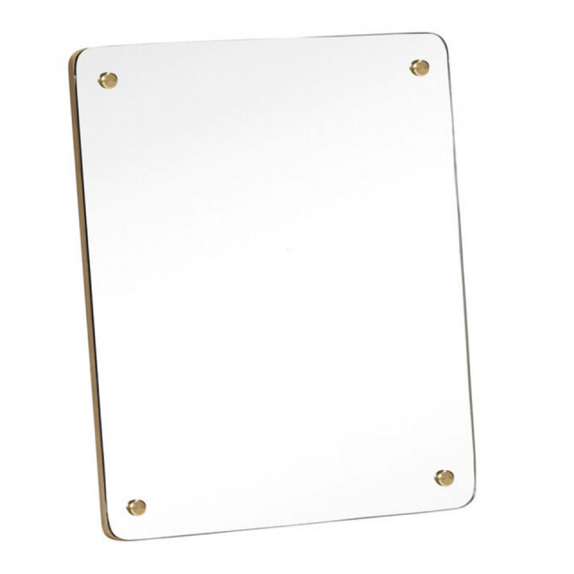 Oglinda de masa dreptunghiulara maro din MDF 25x30 cm Smize Hubsch