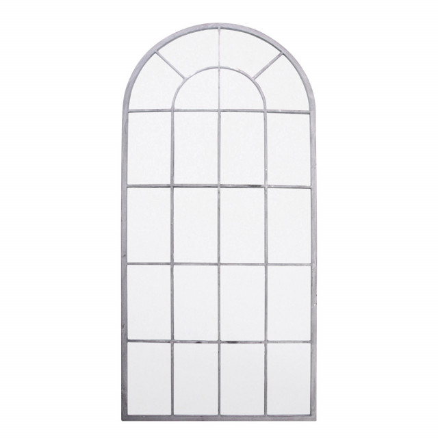 Oglinda decorativa gri din metal 65x140 cm Saxon Esschert Design