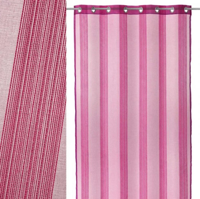 Perdea fucsia din fibre sintetice 140x260 Visor Loving Adams The Home Collection