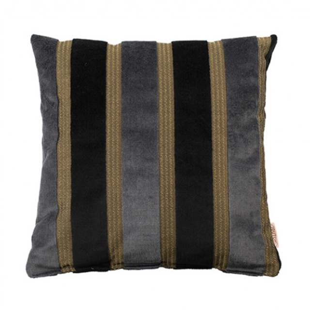 Perna gri/neagra din fibre sintetice 45x45 cm Scott Dutchbone