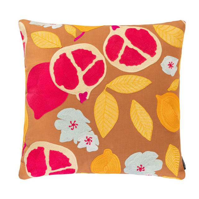 Perna patrata multicolora din textil 40x40 cm Suzani 2 Versmissen