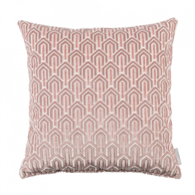 Perna patrata roz din fibre sintetice 45x45 cm Beverly Zuiver