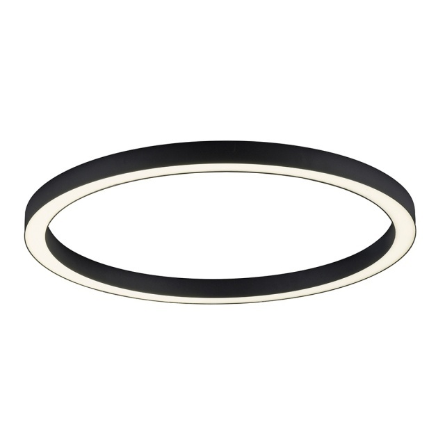 Plafoniera gri antracit din metal Pure Lines Round Zuma Line