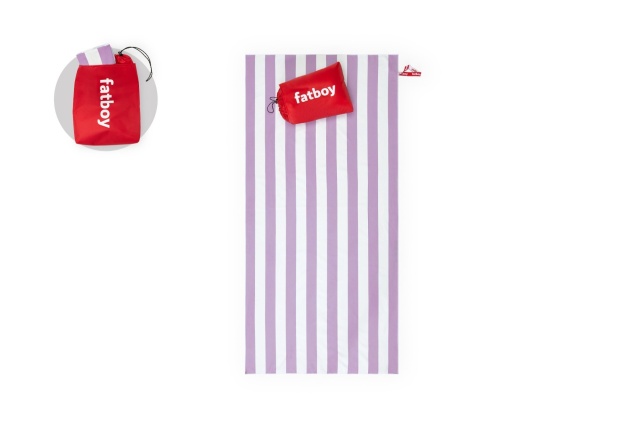 Prosop pentru plaja mov din fibre sintetice 80x165 cm Baggy Fatboy