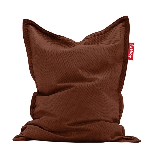 Puf dreptunghiular maro din catifea 120x155 cm Original Slim Royal Fatboy