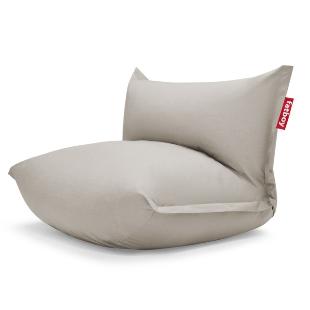 Puf exterior dreptunghiular gri/grej din textil 120x120 cm BonBaron Fatboy