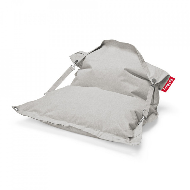 Puf exterior gri deschis din olefina 132x185 cm Buggle-Up Fatboy