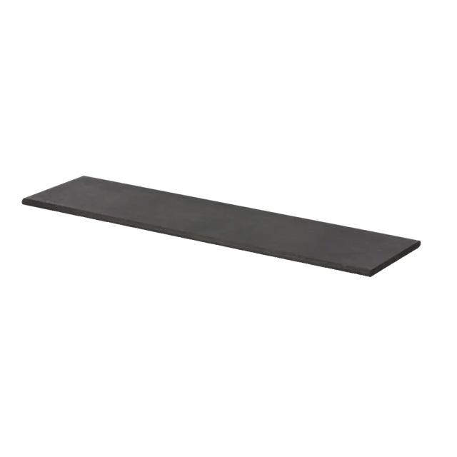 Raft pentru perete negru din lemn Ollaj Ferm Living