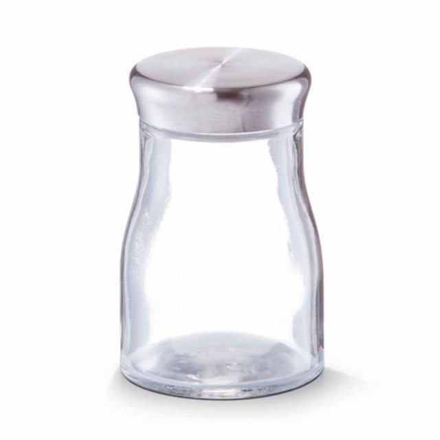 Recipient cu capac transparent/argintiu din sticla si metal 140 ml Storage Herbs Zeller