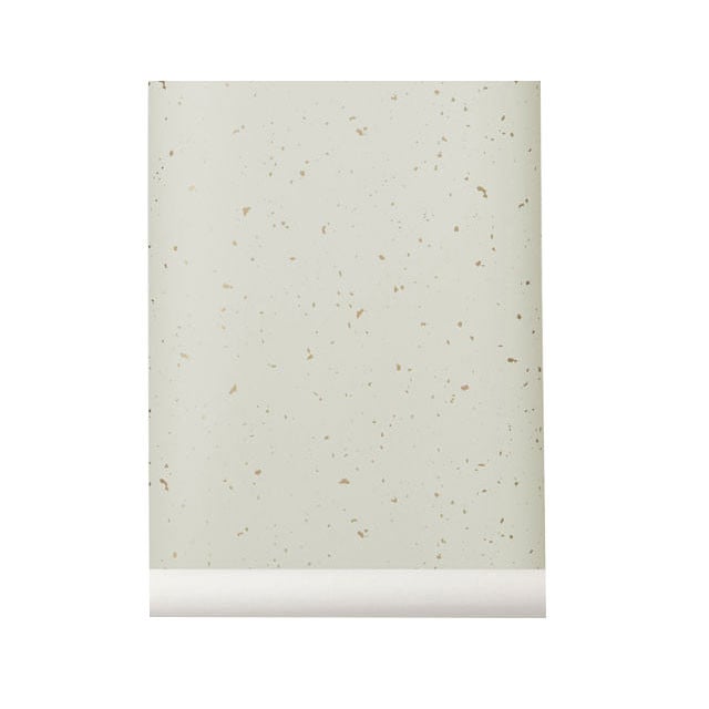 Rola tapet alba din hartie 53x1000 cm Confetti Ferm Living