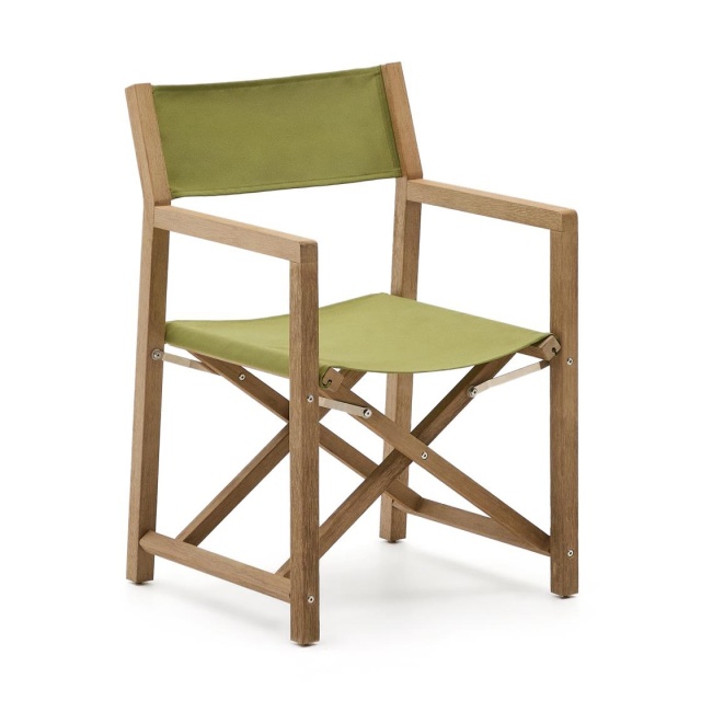 Scaun pliabil exterior verde din textil Vilara Kave Home