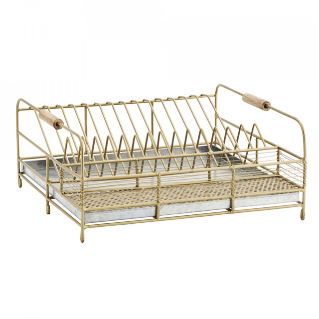 Scurgator pentru vase maro alama din metal Drip Madam Stoltz