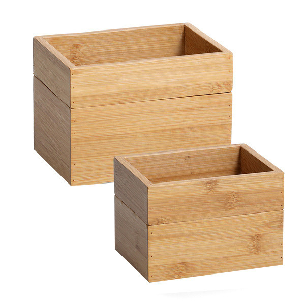 Set 2 cutii pentru bijuterii maro din lemn Santa Zeller