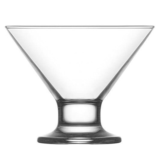 Set 6 cupe pentru inghetata transparente din sticla Nina The Home Collection