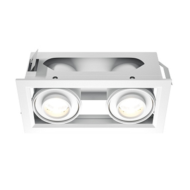 Spot alb din metal cu 2 LED-uri Downlight Modern Maytoni