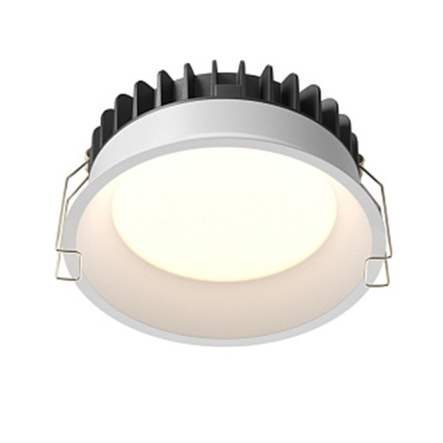 Spot alb din metal cu LED Downlight Okno 900 Maytoni