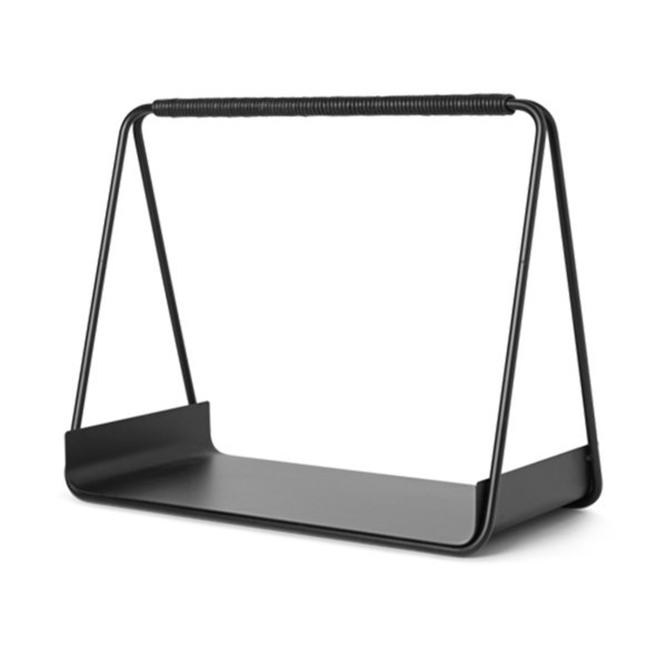 Suport pentru lemne negru din metal Port Ferm Living
