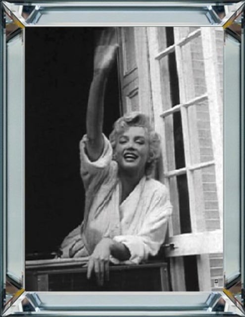 Tablou alb/negru din sticla 50x60 cm Marilyn 5 Ter Halle