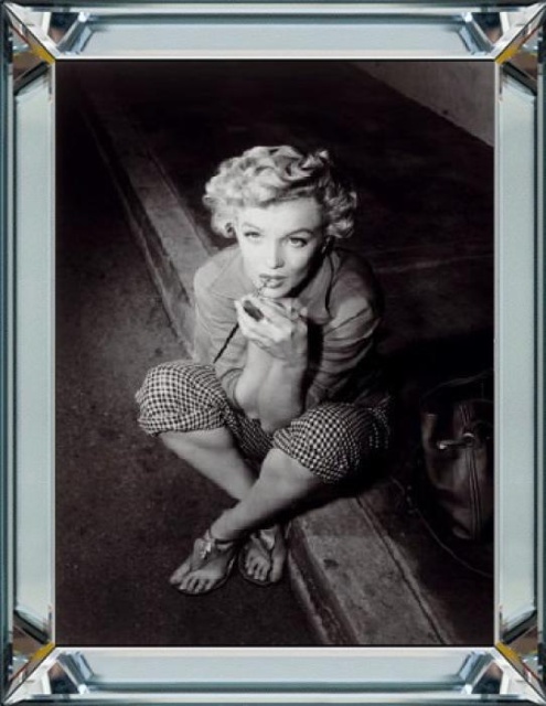 Tablou alb/negru din sticla 60x80 cm Marilyn 2 Ter Halle
