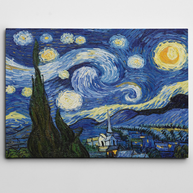 Tablou multicolor din bumbac 50x70 cm Van Gogh The Home Collection