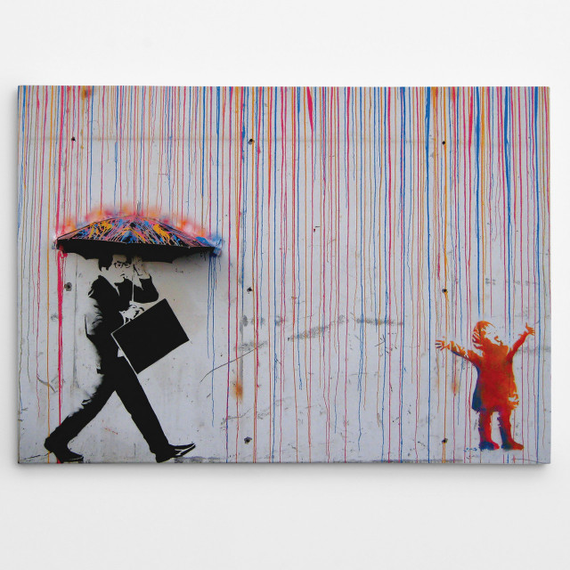 Tablou multicolor din bumbac 70x100 cm Umbrella The Home Collection
