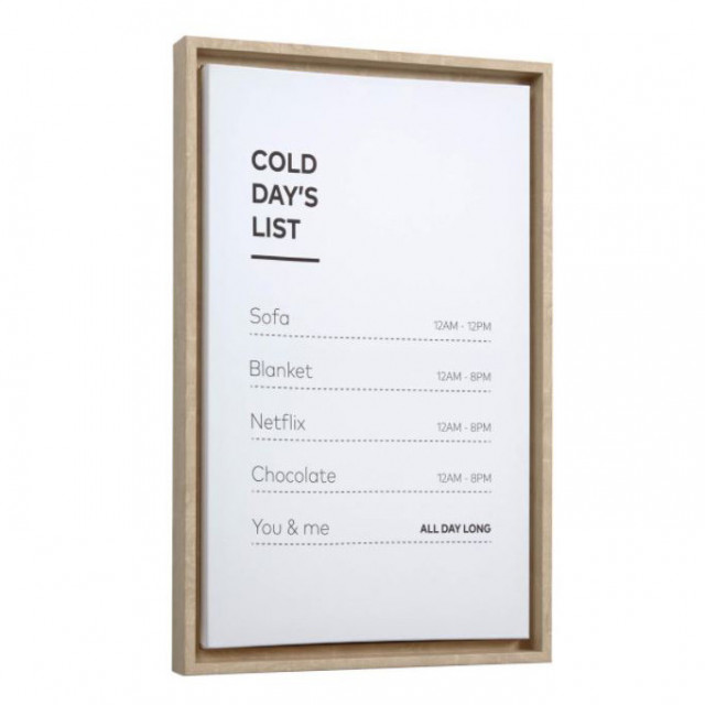 Tablou multicolor din canvas si MDF 30x50 cm Annelise Kave Home