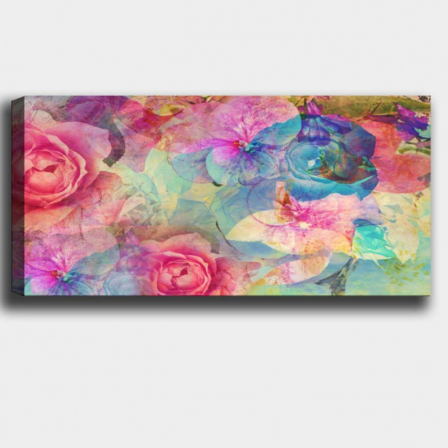 Tablou multicolor din fibre naturale 50x120 cm Rose The Home Collection