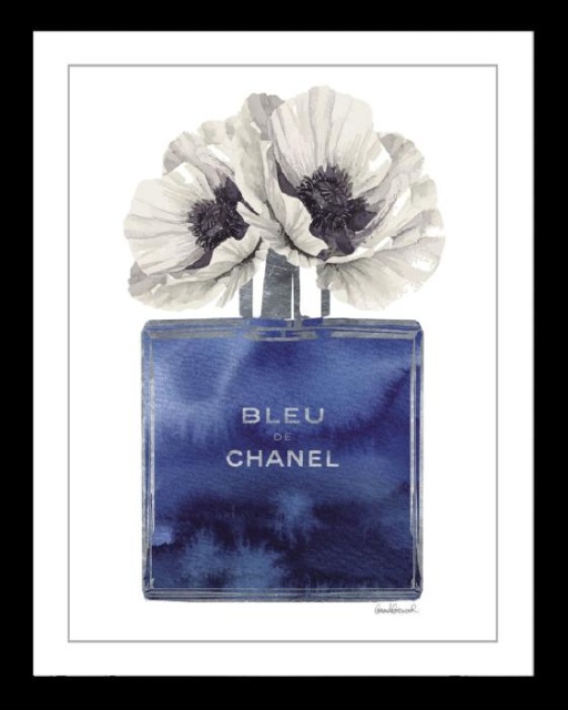 Tablou multicolor din sticla 70x90 cm Perfume Bleu C Ter Halle