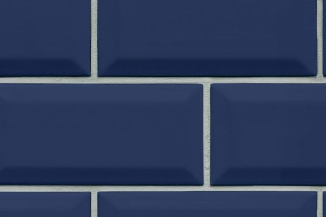 Tapet albastru Bistro Tiles Royal Blue Rebel Walls