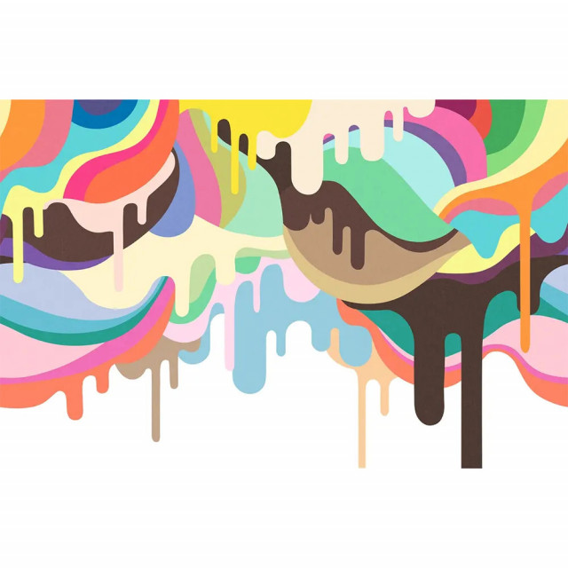 Tapet colorat Dripping Ice Cream Rebel Walls