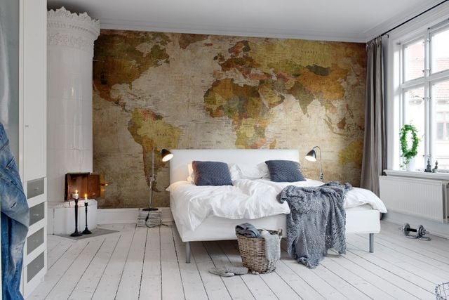 Tapet din hartie World Map Rebel Walls