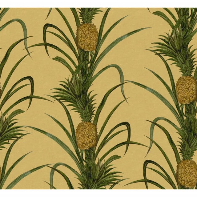 Tapet galben din hartie Pineapple Rebel Walls